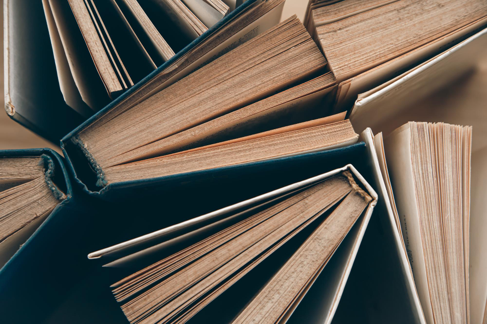 Person reading a book